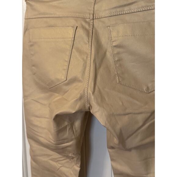 NWT Bevy Flog Shely Gold Pull On Drawstring Pants 27 - Picture 3 of 6